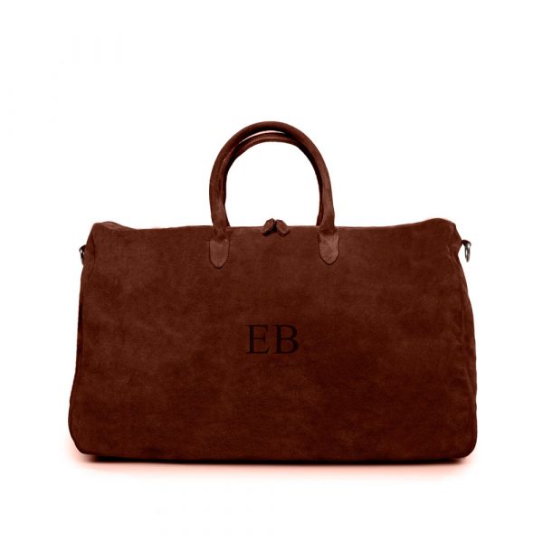 Weekender bag in pelle naturale